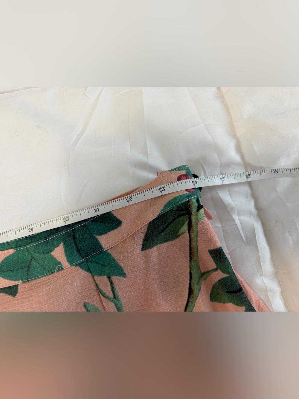 NWOT ArattaSilent Journey- Peach Botanical & Bird Print Maxi Skirt - Picture 14 of 16